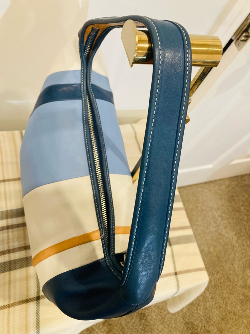 Vintage Coach Y2K Ergo Striped Leather Hobo Bag Shoulder 9298 Limited Edition - Picture 5 of 16